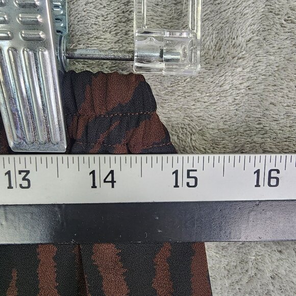 Womens Stonebridge Brown & Black Zebra Print Midi Skirt Polyester Size L - Picture 6 of 9